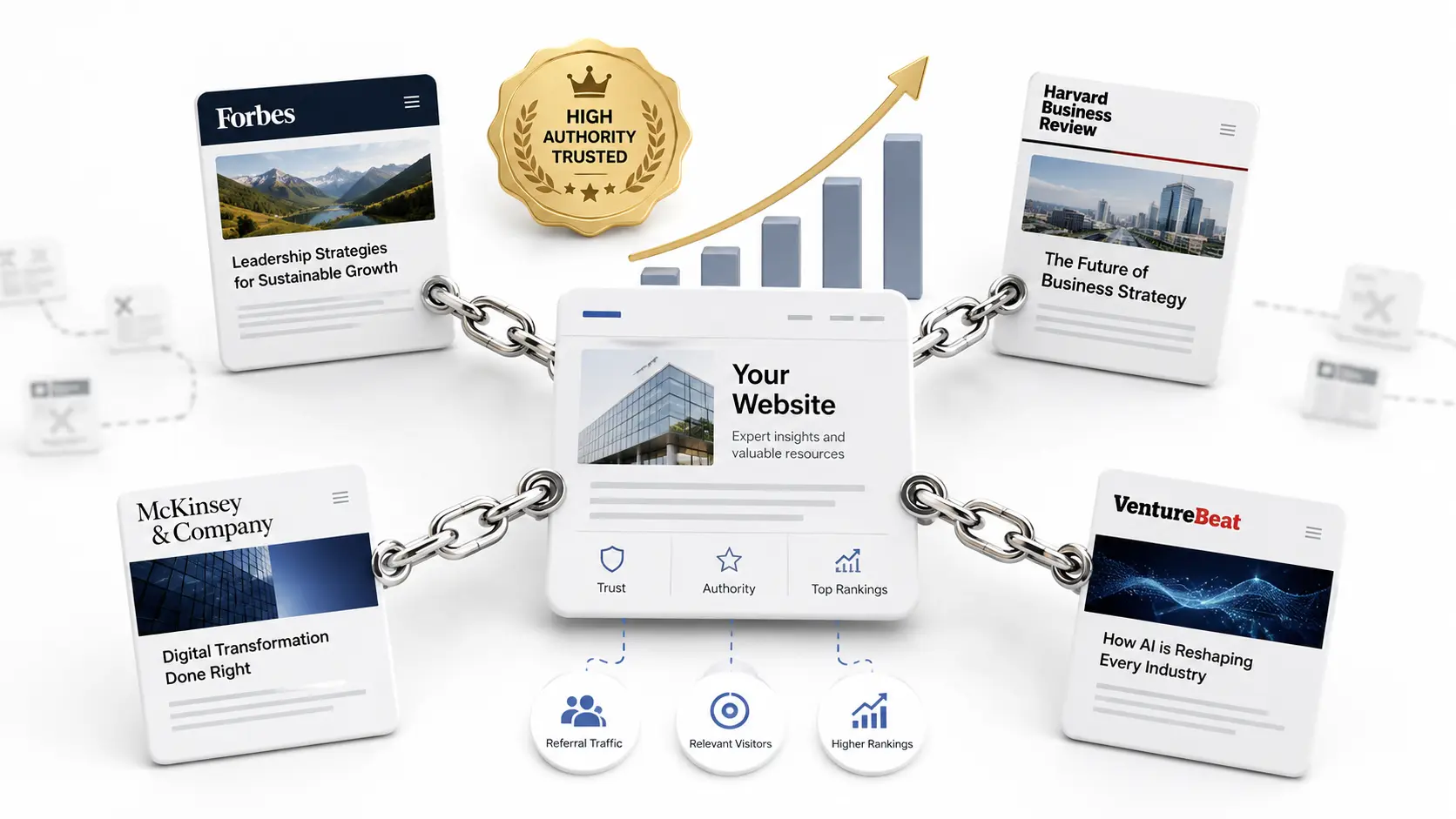 Quality backlinks help build authority and improve link building outreach results