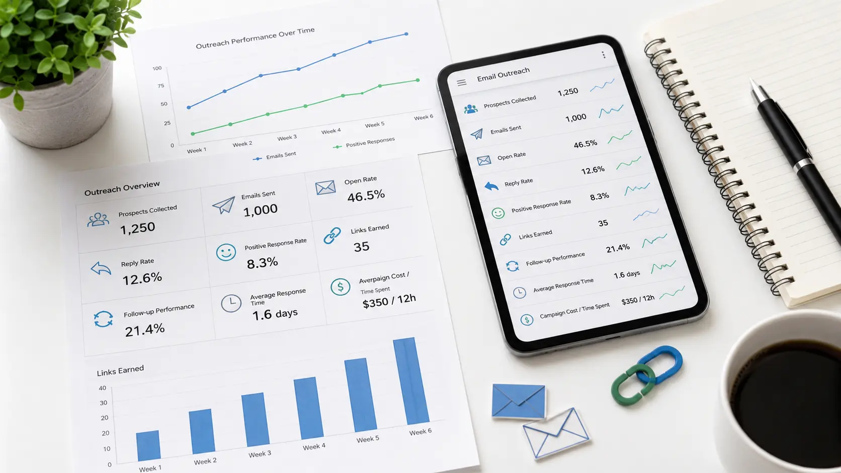 Outreach metrics to track for measuring link building campaign results