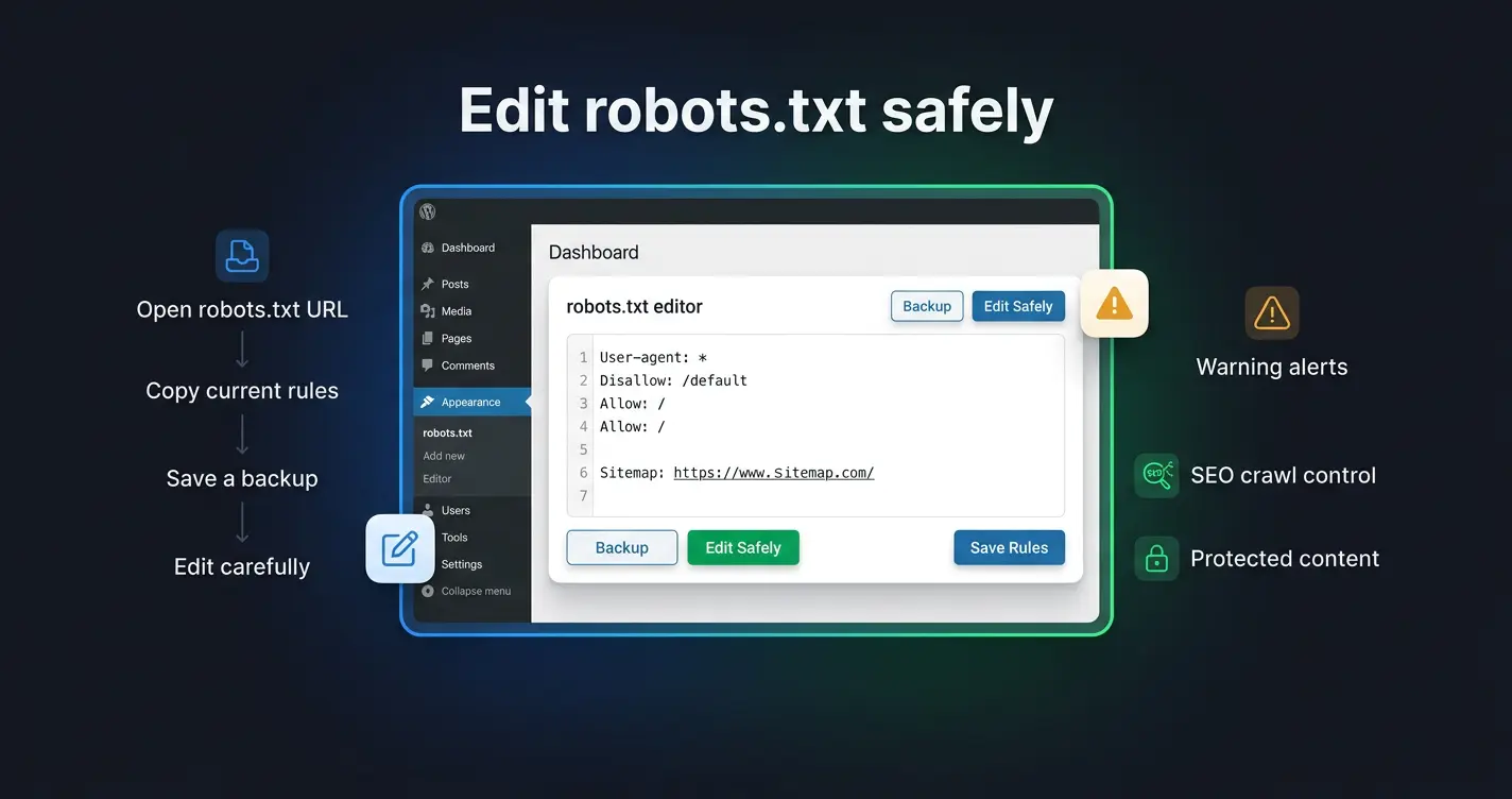 How to edit robots.txt in WordPress using an SEO plugin or FTP