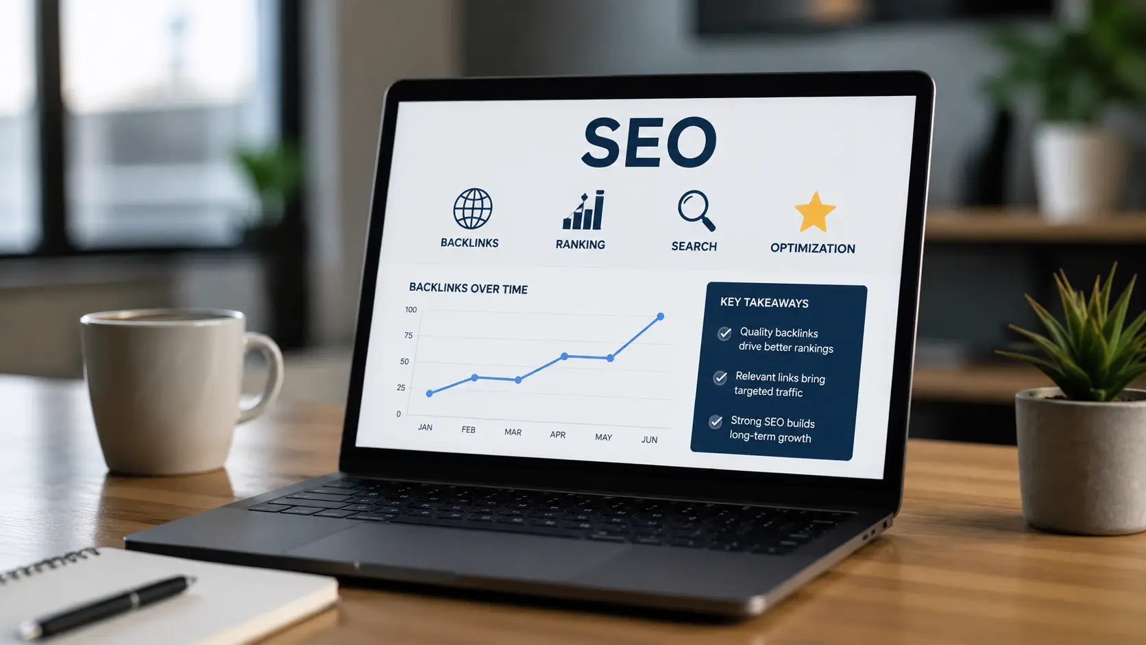 Editorial backlinks showing how natural links from trusted websites support SEO authority