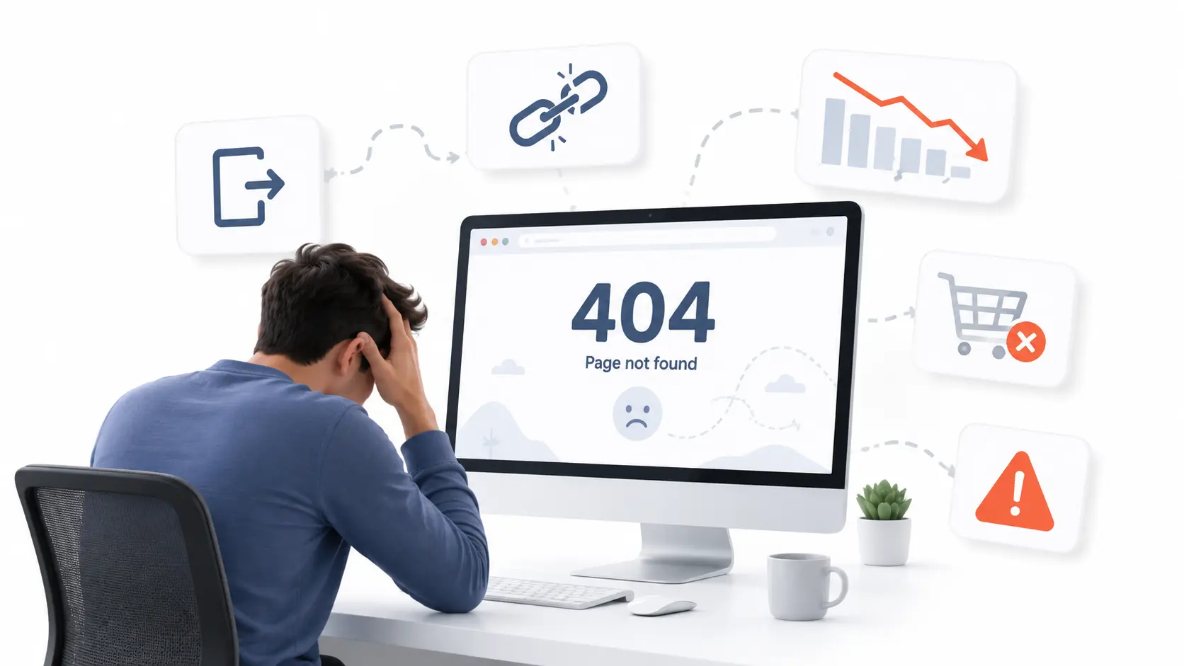How 404 errors can hurt user experience showing the impact on engagement, trust, and conversions