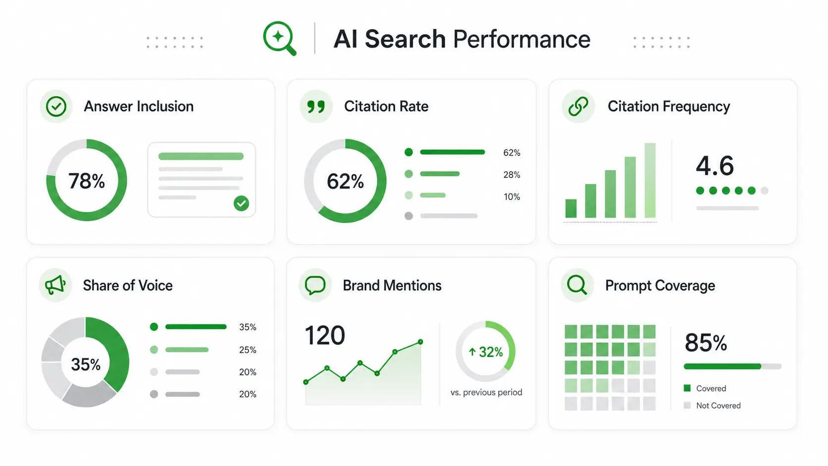 AI search performance metrics overview